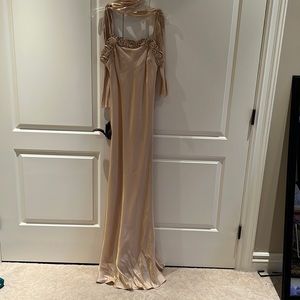 Peach/gold shimmer gown